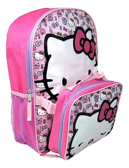 Set De Mochila Y Lonchera De Tu Personaje Favorito Rosa Chicle Estampado