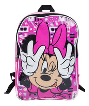 Cargar imagen en el visor de la galería, Set De Mochila Infantil Con Morral Mickey Minnie Mouse
