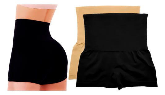 Tanga Tipo Faja Panty Calzón Para Dama Corte Alto Paq 2pzas