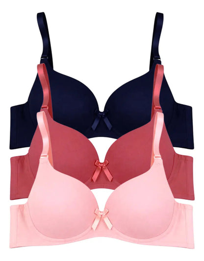 Pack 3 Brasier Push Up o Doble Push Aumenta Hasta 2 Tallas