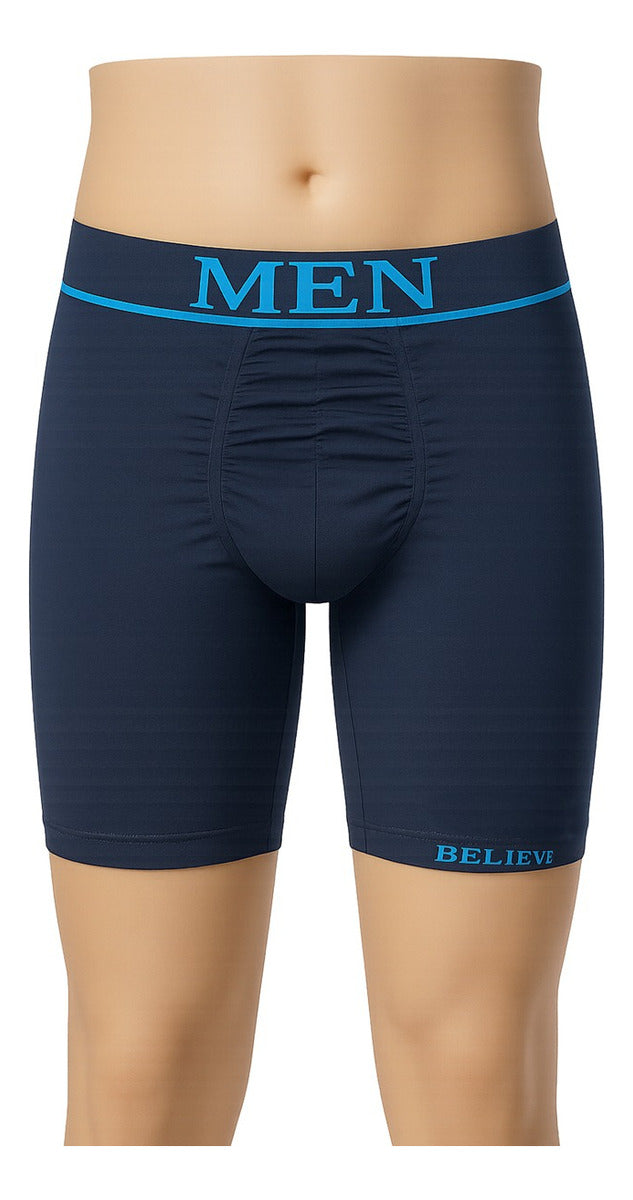 Boxer Largo Biker Microfibra Hombre, Paquete De 6 Pzas