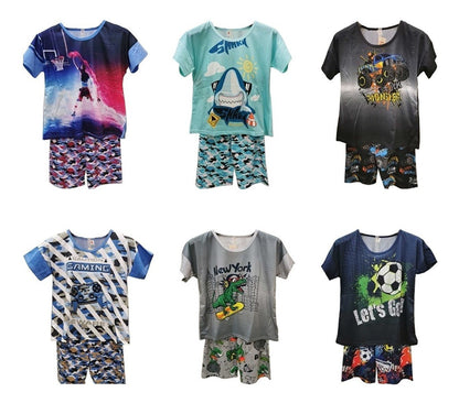 Pijama De Niño De Moda Diferentes Diseños Set  De 2 Piezas