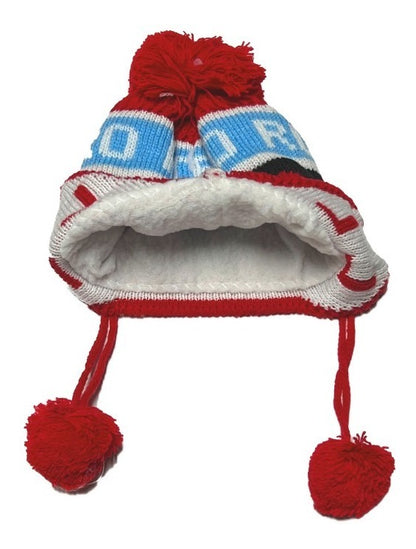 Pack con 6 Gorros Pompón Y Borrega Para Niño Y Niña Talla 4 A 8 Años