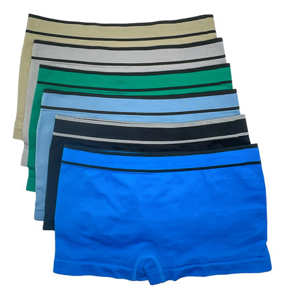 Boxer Niño Licra, Pack 6 Piezas En 6 Diferentes Colores