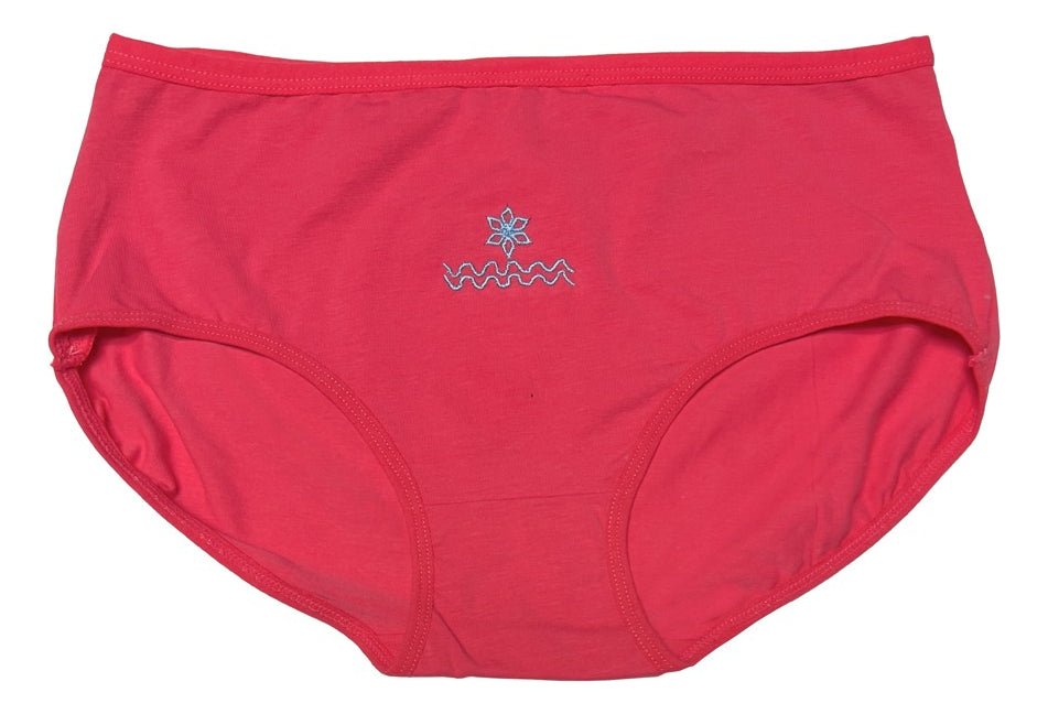 Paquete con 6 Pantaletas Completa De Algodón, Pack Con 6 Colores diferentes