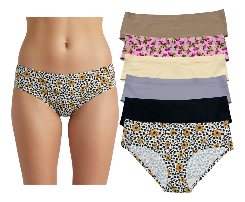 Pack 6 Pantaletas Invisibles Incluye 6 Colores Diferentes