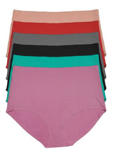 Cargar imagen en el visor de la galería, Pantaleta Sin Costuras (invisible) Pack 6 Pzas Difer Colores
