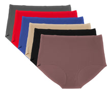 Cargar imagen en el visor de la galería, Pantaleta Sin Costuras (invisible) Pack 6 Pzas Difer Colores
