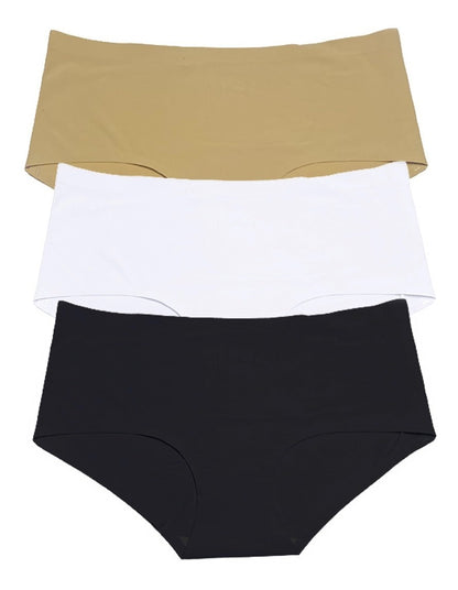 Pantaleta Sin Costura Pack 3 Pzas Negro/nude/blanco O Negras