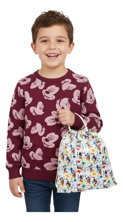 Set De Sudadera Y Mochila Tipo Morral De Mickey Mouse