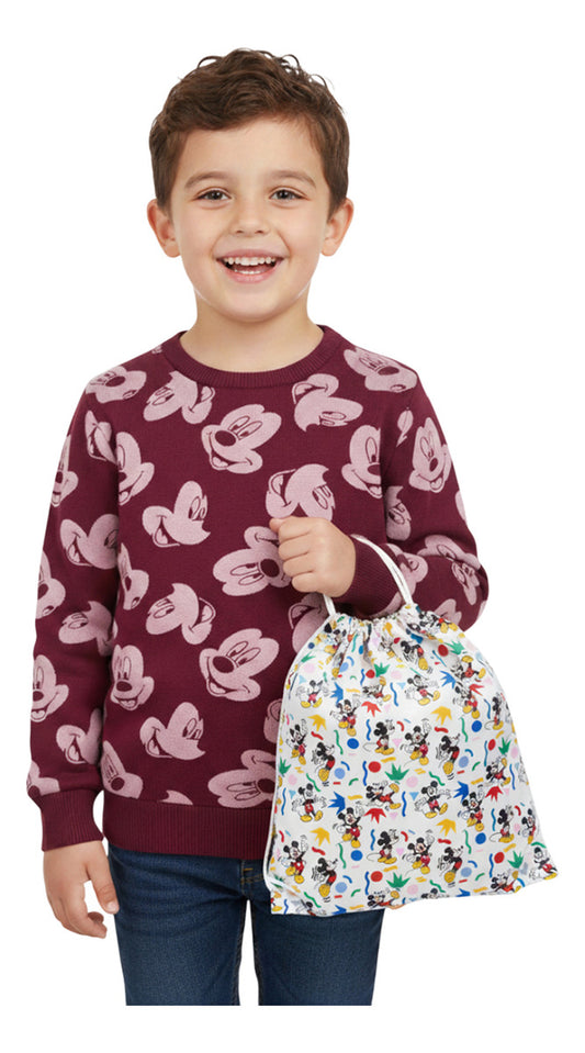 Set De Sudadera Y Mochila Tipo Morral De Mickey Mouse