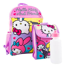 Cargar imagen en el visor de la galería, Set De Mochila Con Lonchera, Llavero, Bote  Y Clip De Tu Personaje Favorito
