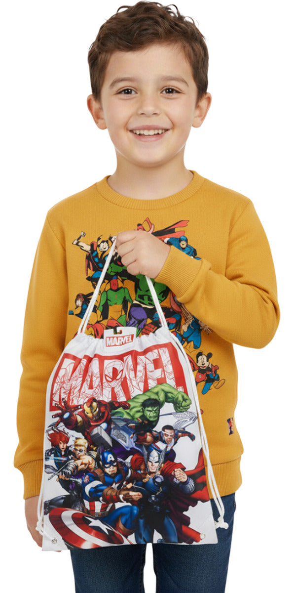Set De Sudadera Y Mochila Tipo Morral De Avengers