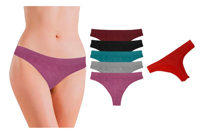 Tanga Dama Licra Paq 6 Piezas, 6 Diferentes Colores