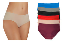 Cargar imagen en el visor de la galería, Pantaleta Sin Costuras (invisible) Pack 6 Pzas 3negro/3camel
