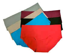 Cargar imagen en el visor de la galería, Pantaleta Sin Costuras (invisible) Pack 6 Pzas 3negro/3camel

