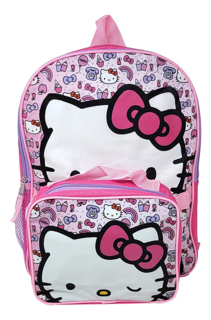 Set De Mochila Y Lonchera De Tu Personaje Favorito Rosa Chicle Estampado
