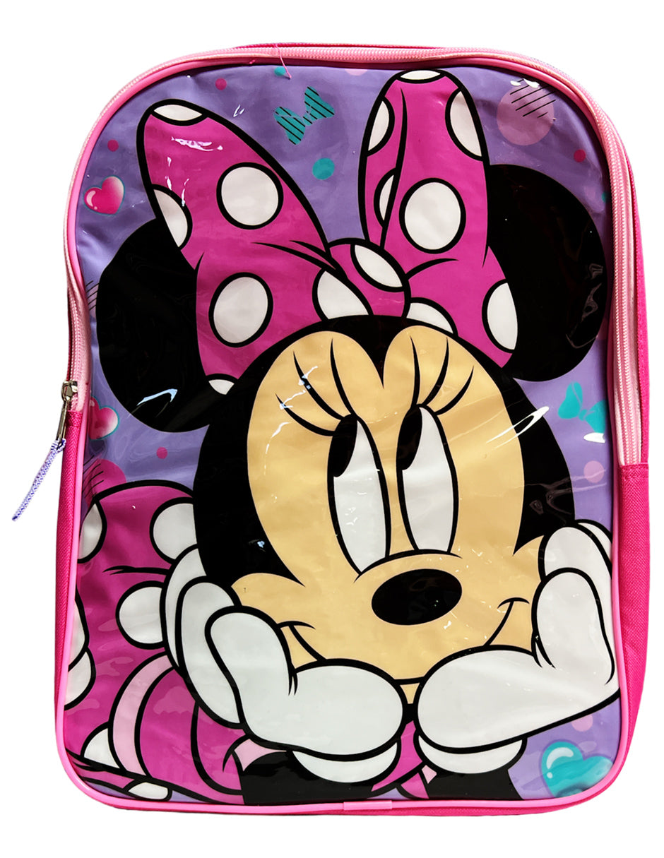 Set De Mochila Infantil Con Morral Mickey Minnie Mouse