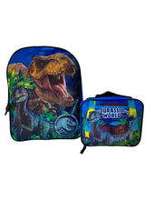 Cargar imagen en el visor de la galería, Mochila Tatys Fashion Jurassic World 2 Piezas

