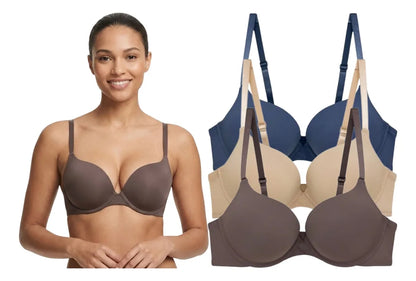 Pack 3 Brasier Push Up o Doble Push Aumenta Hasta 2 Tallas