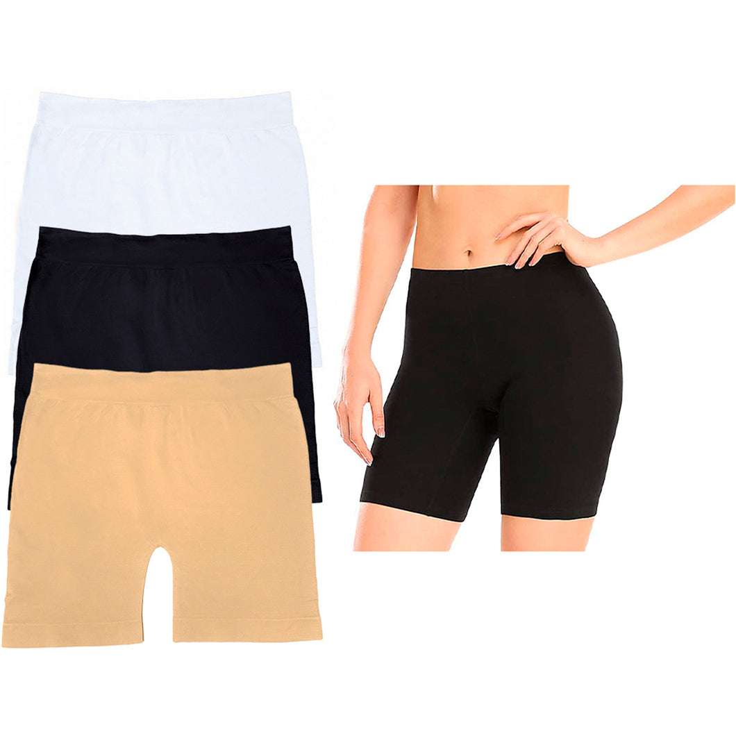 Boxer Largo Dama Microfibra, Paquete De 6 Piezas, 6 Colores