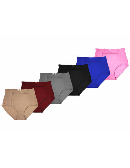 Paquete con 6 Pantaletas Con Cierre O Bolsas con 6 Colores Diferentes