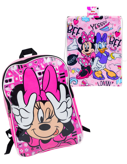 Set De Mochila Infantil Con Morral Mickey & Minnie Mouse