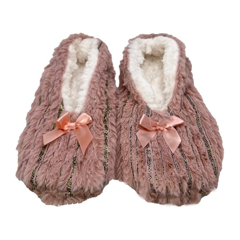 Pantufla Con Suela Antiderrapante Y Borrega