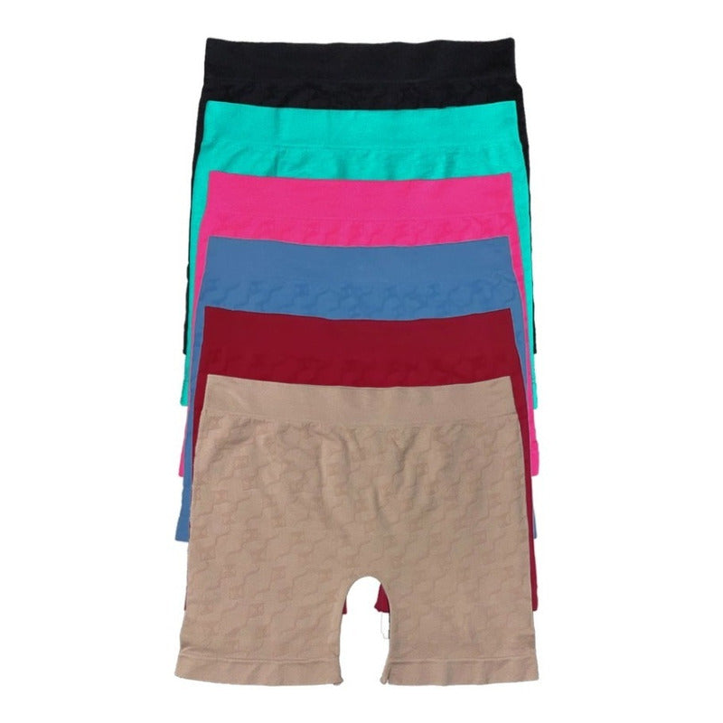 Boxer Largo Dama Microfibra, Paquete De 12 Piezas, 6 Colores
