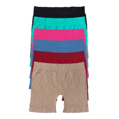 Boxer Largo Dama Microfibra, Paquete De 12 Piezas, 6 Colores
