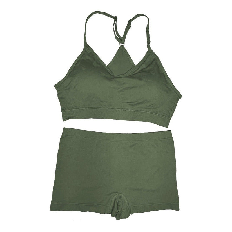 Coordinado Boxer Y Top Dama Pack 6 Pzas, 6 Colores Diferente