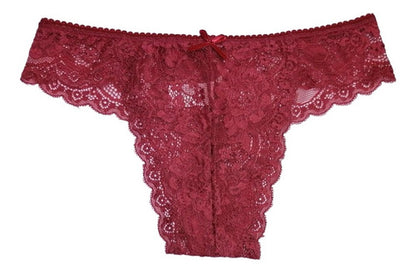 Panty Sexy De Encaje Pack De 6 Pzas Con 6 Colores Diferen