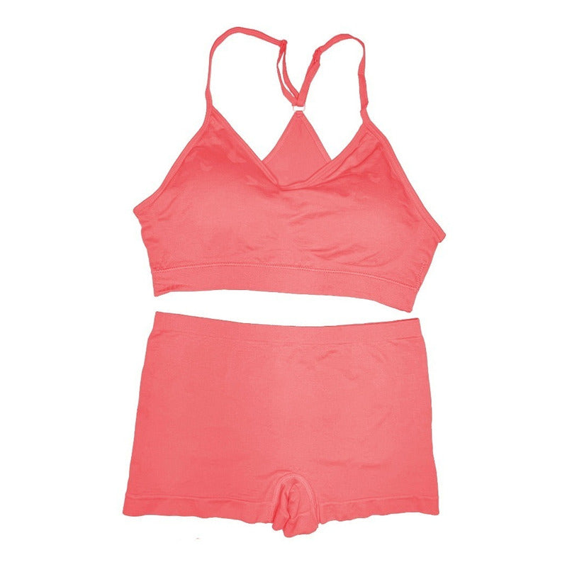 Coordinado Boxer Y Top Dama Pack 6 Pzas, 6 Colores Diferente