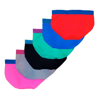 Pantaleta Licra Niña, Paquete 6 Piezas, 6 Diferentes Colore