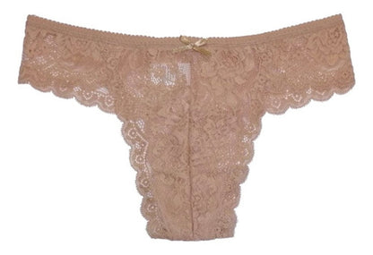 Panty Sexy De Encaje Pack De 6 Pzas Con 6 Colores Diferen