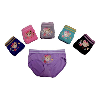Pantaleta Licra Niña, Paquete 6 Piezas, 6 Diferentes Colore