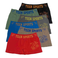 Boxer Juvenil Hombre, Pack De 6 Pzas Y 6 Diferentes Colores