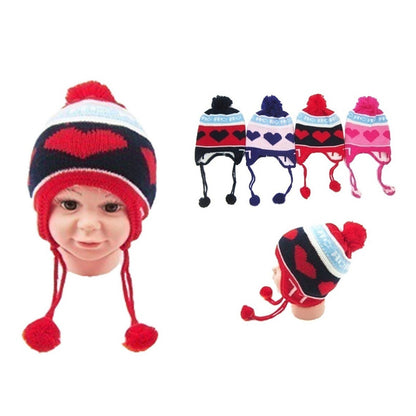 Gorro Pompón Y Borrega Para Niño Y Niña Talla 4 A 8 Años