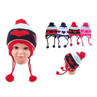 Gorro Pompón Y Borrega Para Niño Y Niña Talla 4 A 8 Años