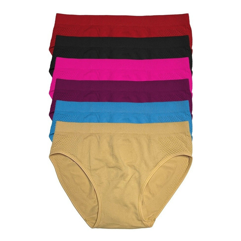 Pantaleta Completa Mujer Pack Con 6 Piezas