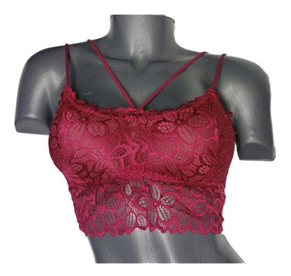 Sexy Bralette Encaje Pack Con 6 Piezas En 6 Diferentes Color