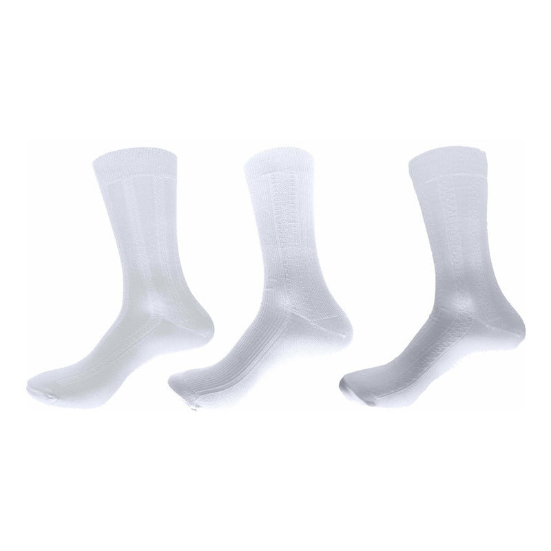 Paquete con 12 Pares de Calcetínes para Caballero de Nylon 3 Diseños Diferentes