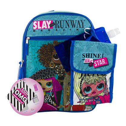Set Mochila Lonchera Llavero Vaso Clip De Tu Personaje Favor