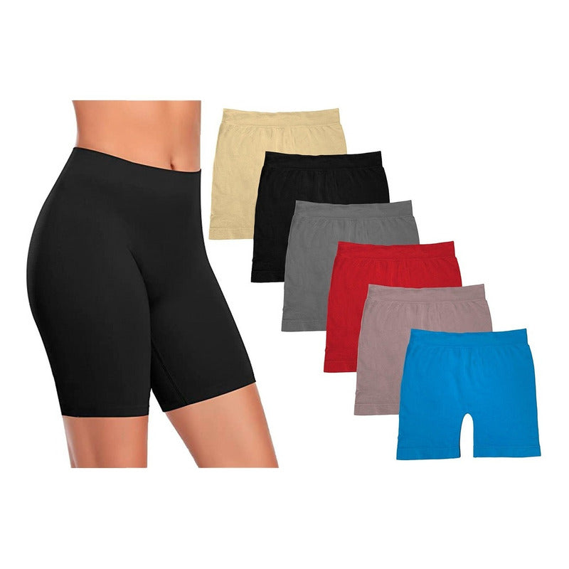 Licra Boxer Dama Algodon Boxer Mujer Largo Licra Algodon (paquete