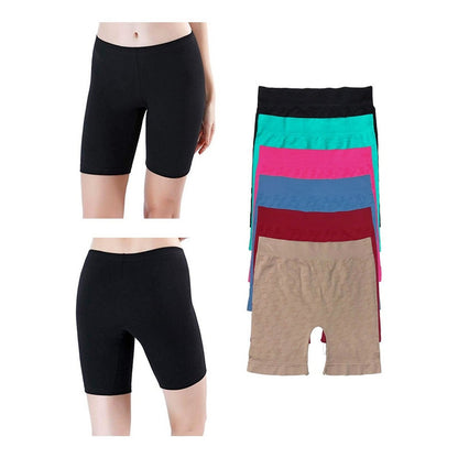 Boxer Largo Dama Microfibra, Paquete De 12 Piezas, 6 Colores