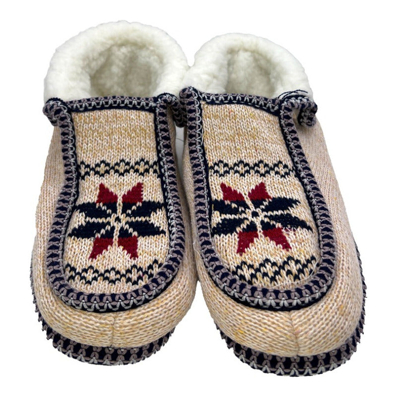 Pantufla Con Suela De Goma Y Borrega