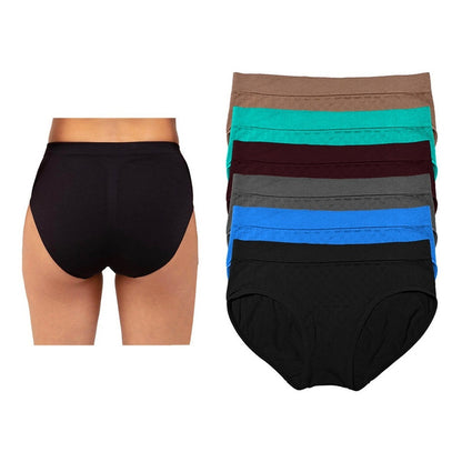 Pantaleta Completa Mujer Pack Con 6 Piezas