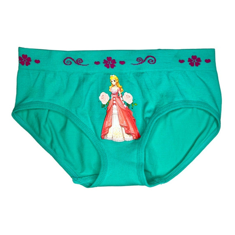 Pantaleta Licra Niña, Paquete 6 Piezas, 6 Diferentes Colore