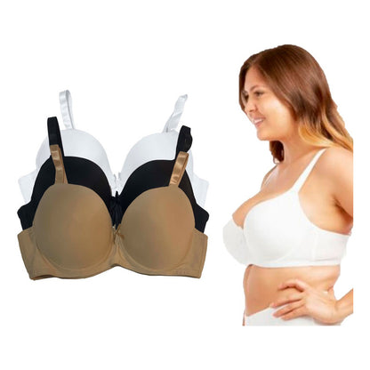 Brassier Copa Doble Dd, Paquete 6 Pzas, Colores Basicos 5209