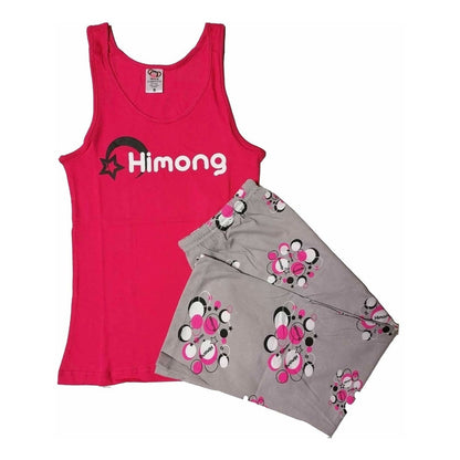 Pijama Dama Set De Blusa Y Capri/Short